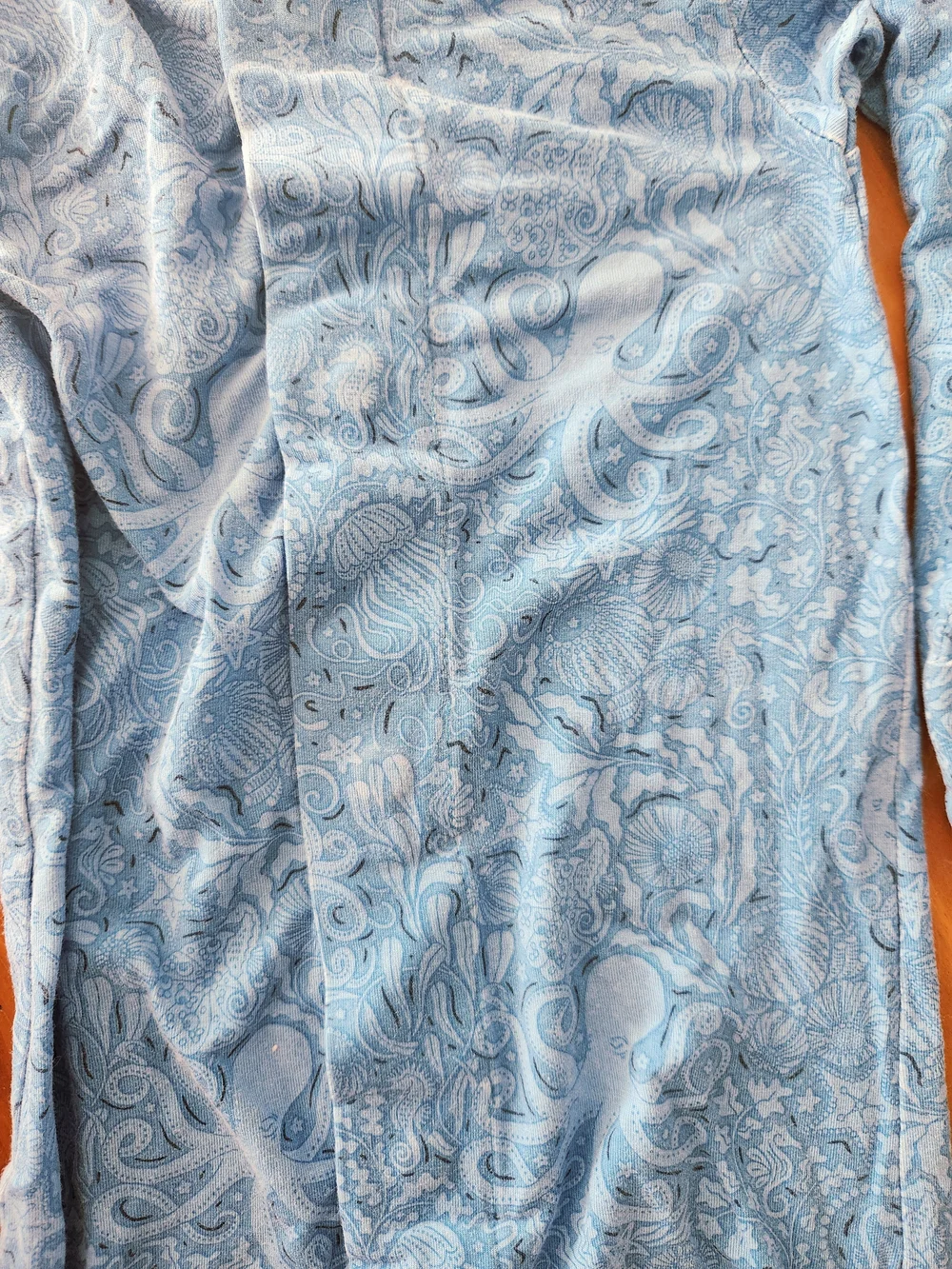 Magnetic Me 3-6 Month Bamboo Blue Sea Creature Print Footie